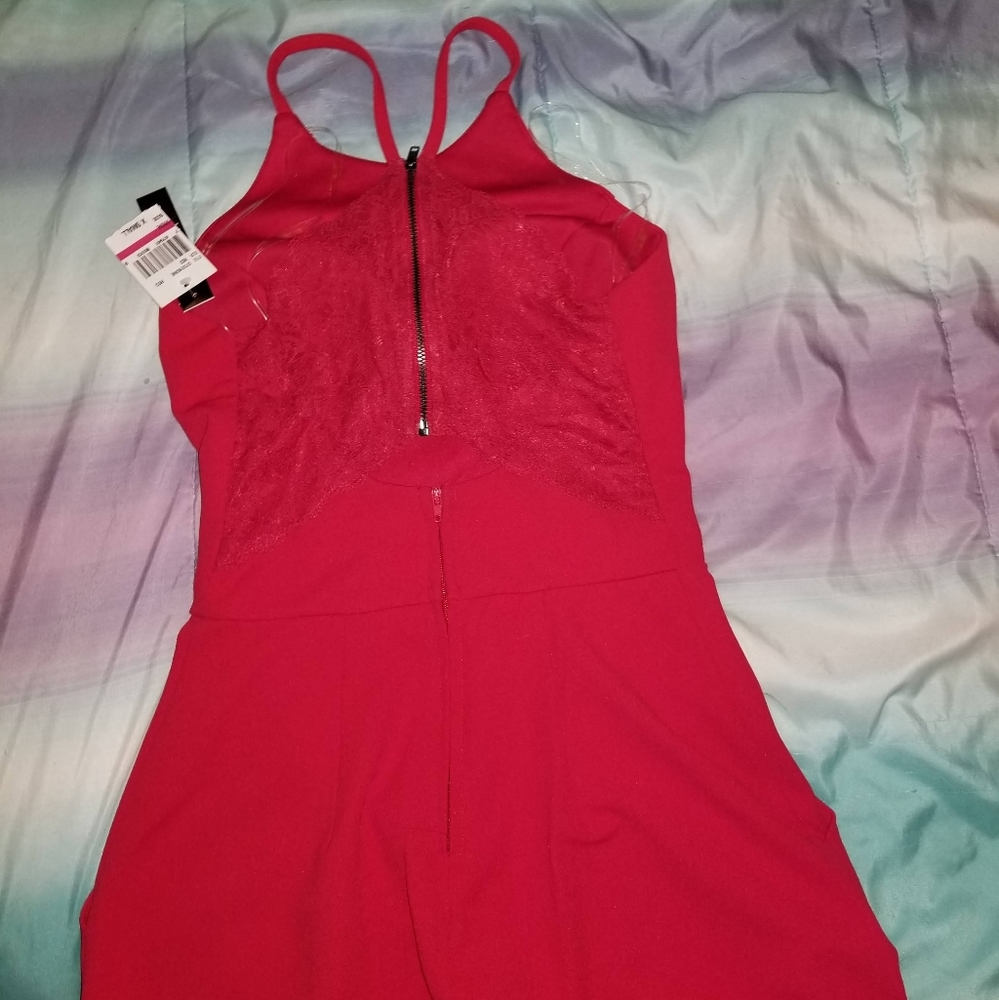 Red jumpsuit